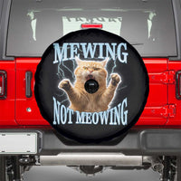 Funny Meme Cat Mewing Not Meowing Spare Tire Cover