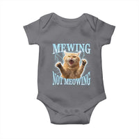 Funny Meme Cat Mewing Not Meowing Baby Onesie
