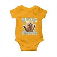 Funny Meme Cat Mewing Not Meowing Baby Onesie