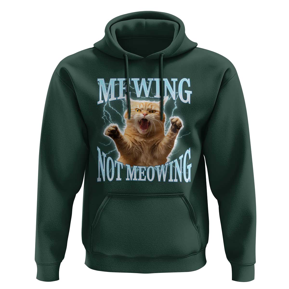 Funny Meme Cat Mewing Not Meowing Hoodie