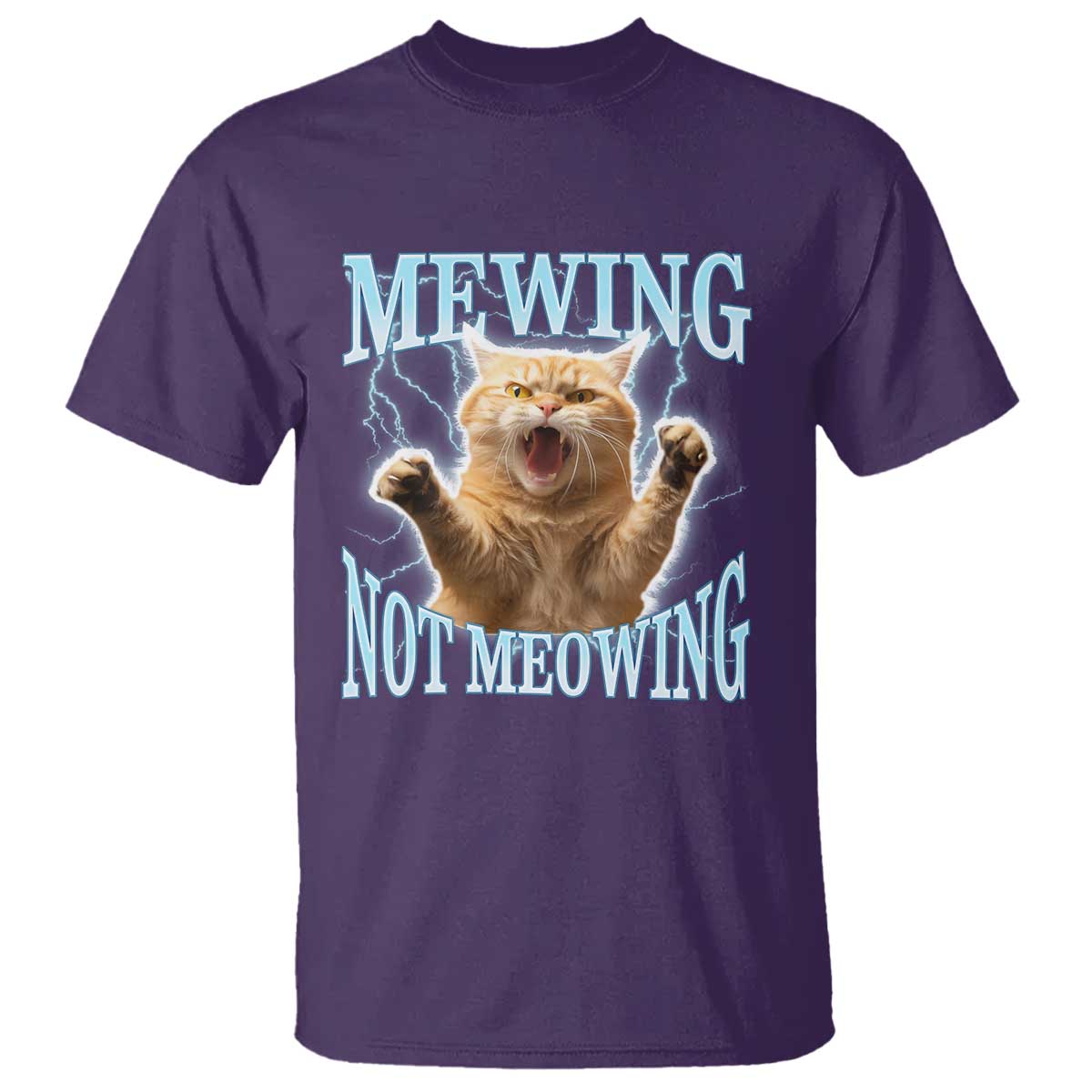 Funny Meme Cat Mewing Not Meowing T Shirt