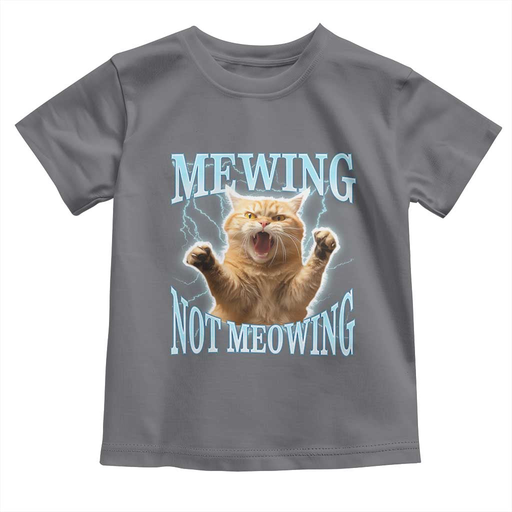 Funny Meme Cat Mewing Not Meowing Toddler T Shirt