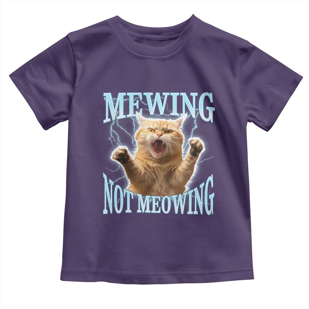 Funny Meme Cat Mewing Not Meowing Toddler T Shirt