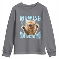 Funny Meme Cat Mewing Not Meowing Youth Sweatshirt