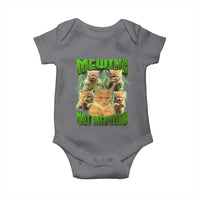 Funny Cat Meme Mewing Not Meowing Baby Onesie
