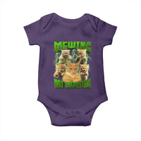Funny Cat Meme Mewing Not Meowing Baby Onesie