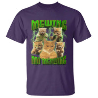 Funny Cat Meme Mewing Not Meowing T Shirt - Wonder Print Shop