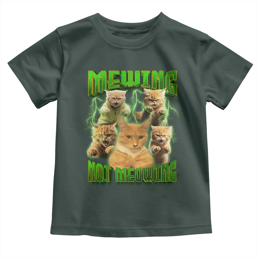 Funny Cat Meme Mewing Not Meowing Toddler T Shirt