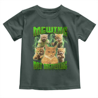 Funny Cat Meme Mewing Not Meowing Toddler T Shirt