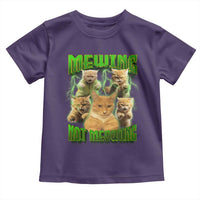Funny Cat Meme Mewing Not Meowing Toddler T Shirt