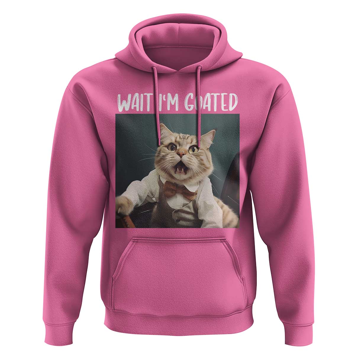 Funny Meme Cat Hoodie Wait I'm Goat