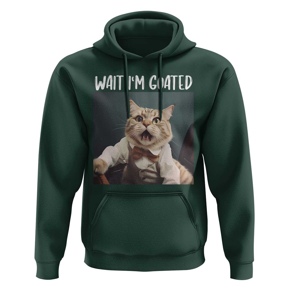 Funny Meme Cat Hoodie Wait I'm Goat