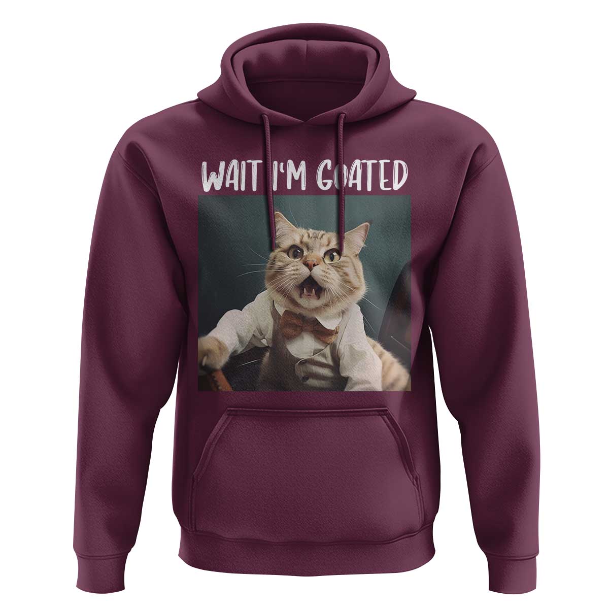 Funny Meme Cat Hoodie Wait I'm Goat