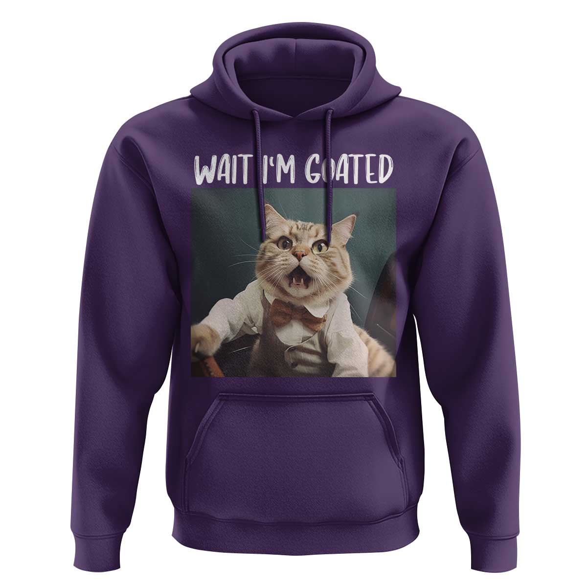 Funny Meme Cat Hoodie Wait I'm Goat