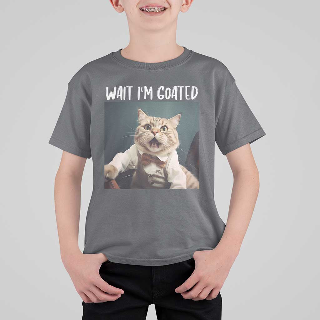 Funny Meme Cat T Shirt For Kid Wait I'm Goat - Wonder Print Shop