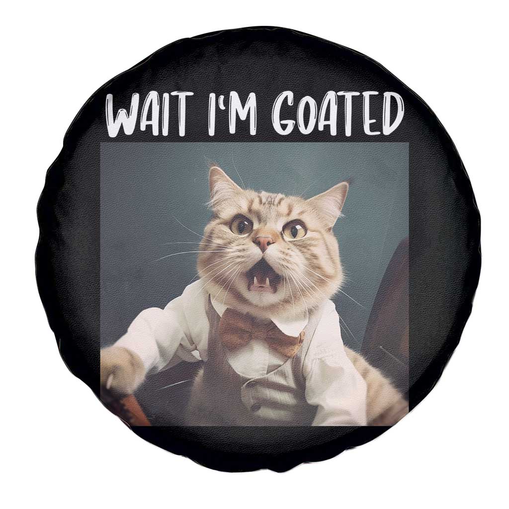 Funny Meme Cat Spare Tire Cover Wait I'm Goat