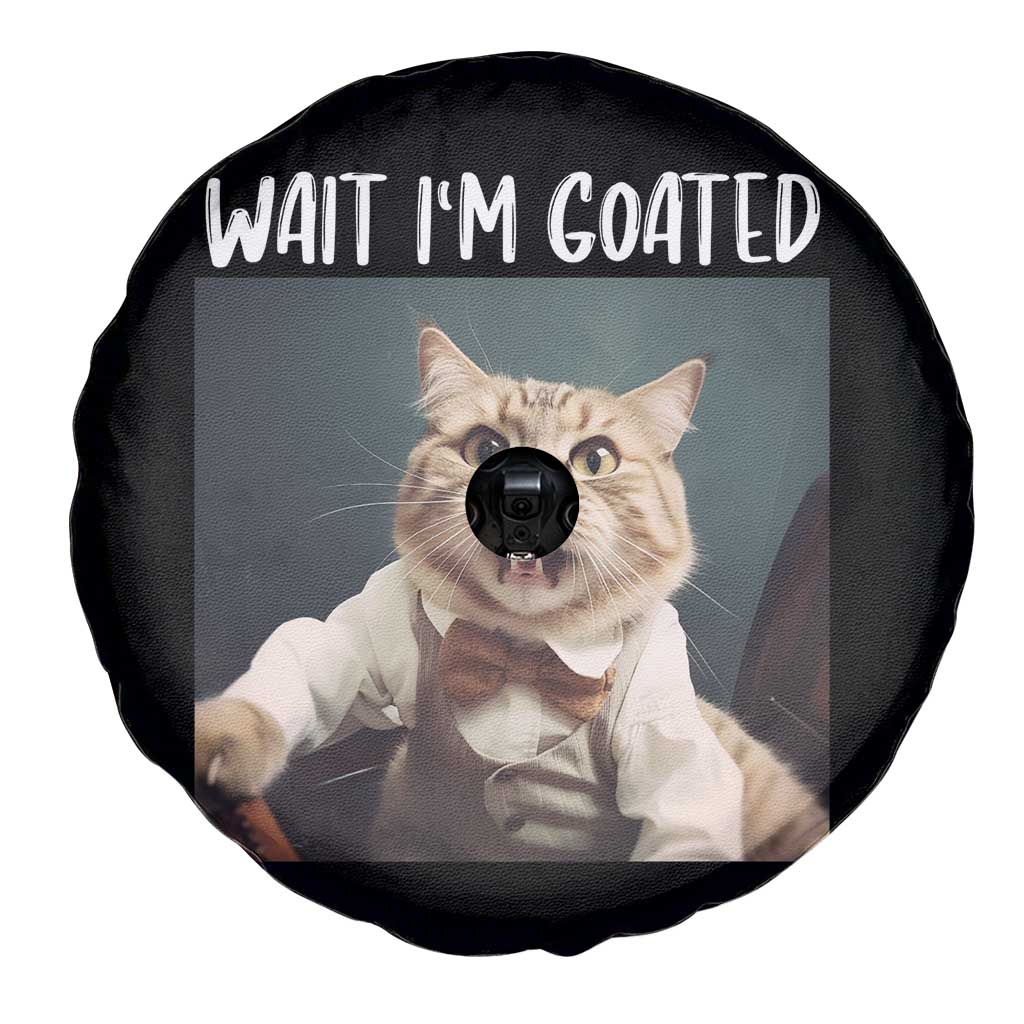 Funny Meme Cat Spare Tire Cover Wait I'm Goat