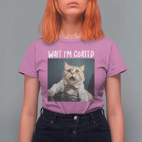 Funny Meme Cat T Shirt For Women Wait I'm Goat - Wonder Print Shop