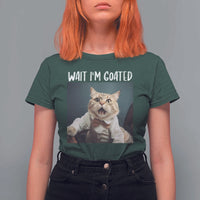 Funny Meme Cat T Shirt For Women Wait I'm Goat - Wonder Print Shop