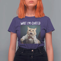 Funny Meme Cat T Shirt For Women Wait I'm Goat - Wonder Print Shop