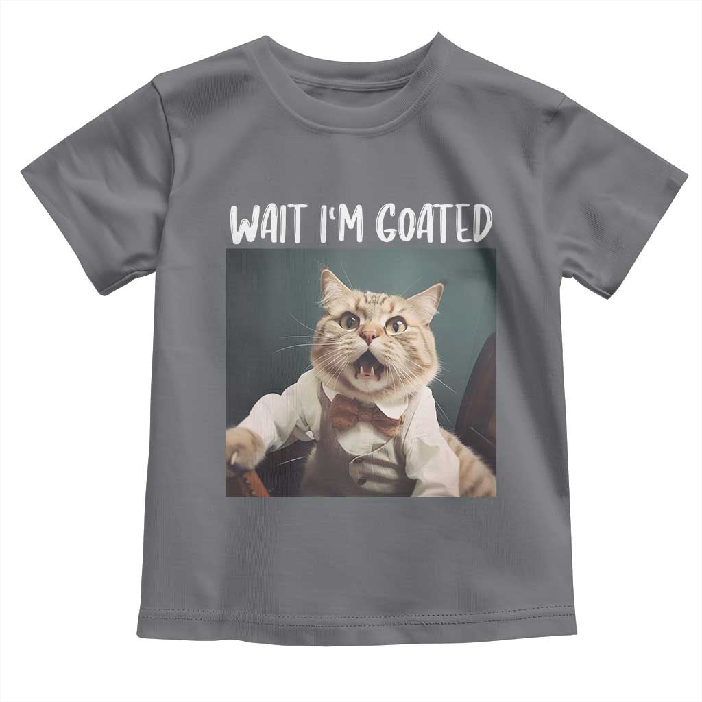 Funny Meme Cat Toddler T Shirt Wait I'm Goat