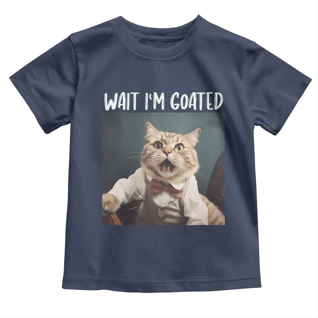 Funny Meme Cat Toddler T Shirt Wait I'm Goat