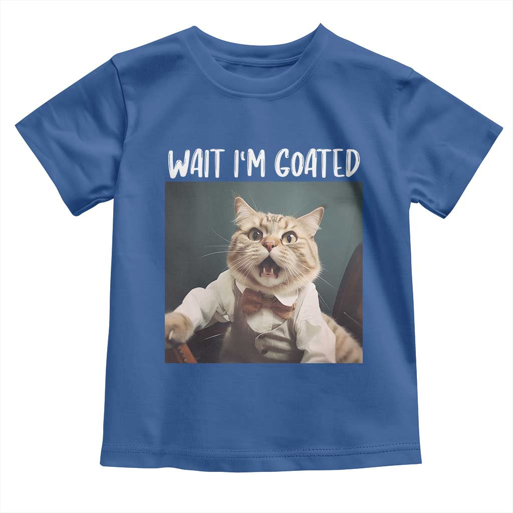 Funny Meme Cat Toddler T Shirt Wait I'm Goat