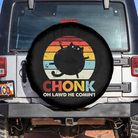 Funny Fat Cat Spare Tire Cover Chonk Oh Lawd He Comin'