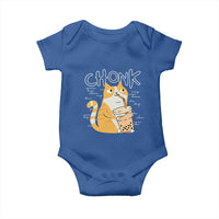 Funny Fat Cat Baby Onesie Chonk Drinking Bubble Tea