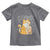 Funny Fat Cat Toddler T Shirt Chonk Drinking Bubble Tea