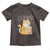 Funny Fat Cat Toddler T Shirt Chonk Drinking Bubble Tea