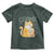 Funny Fat Cat Toddler T Shirt Chonk Drinking Bubble Tea