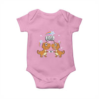 Funny Dinosaur Eat The Last Unicorn Baby Onesie