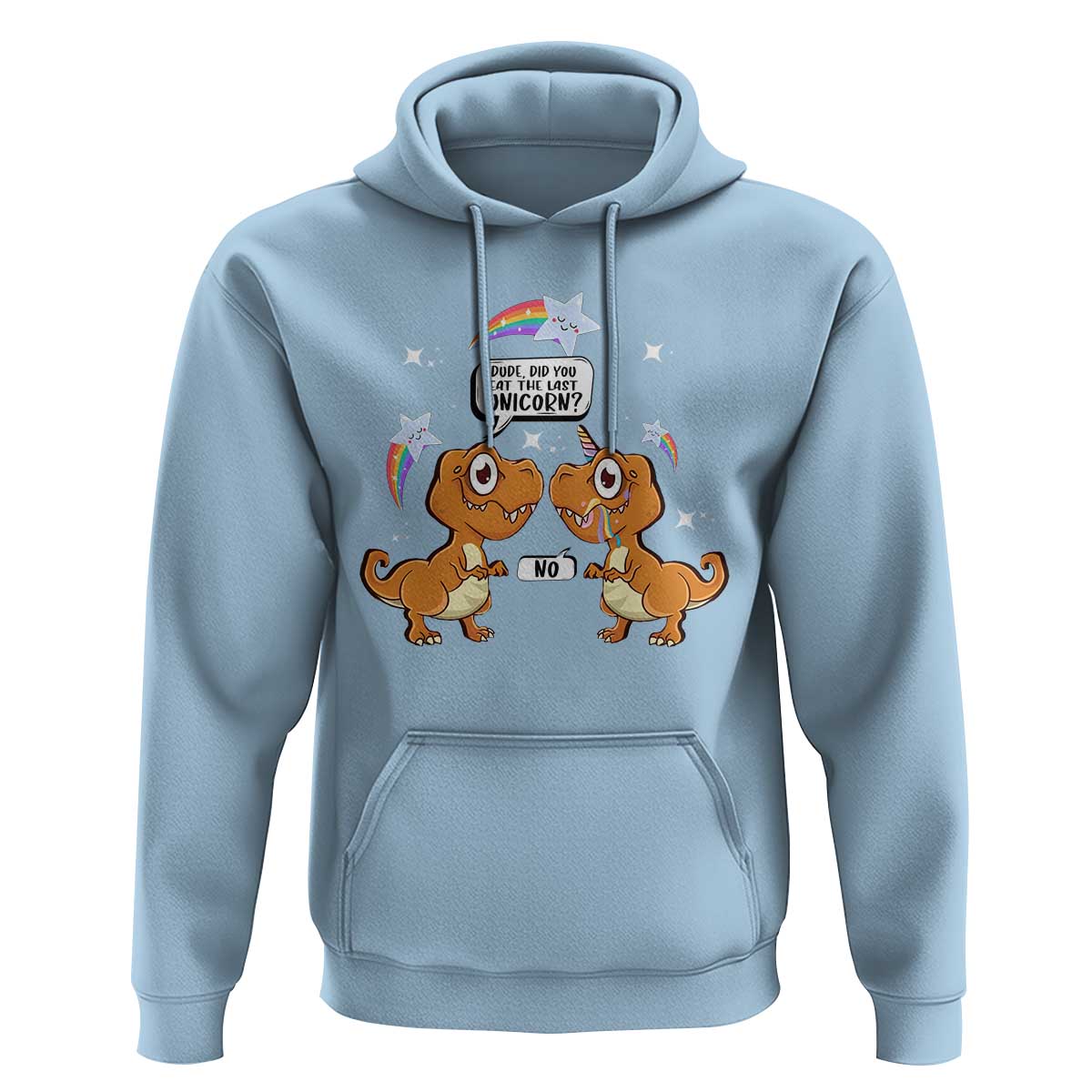 Funny Dinosaur Eat The Last Unicorn Hoodie