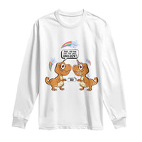 Funny Dinosaur Eat The Last Unicorn Long Sleeve Shirt