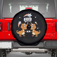 Funny Dinosaur Eat The Last Unicorn Spare Tire Cover