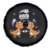 Funny Dinosaur Eat The Last Unicorn Spare Tire Cover