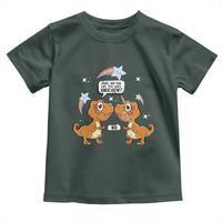 Funny Dinosaur Eat The Last Unicorn Toddler T Shirt