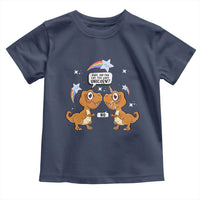 Funny Dinosaur Eat The Last Unicorn Toddler T Shirt