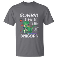 Funny Dinosaur T Shirt Sorry I Ate The Last Unicorn - Wonder Print Shop