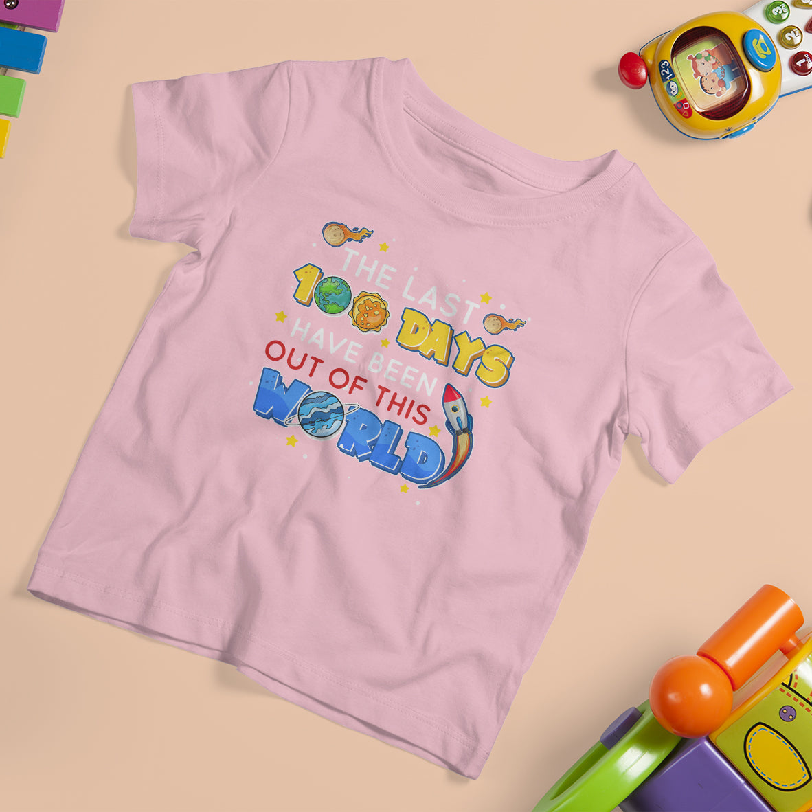 100th Day Of School T Shirt For Kid The Last 100 Days Have Been Out Of This World Outer Space - Wonder Print Shop