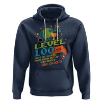 100th Day Of School Hoodie Level 100 Days Have Been Out Of This World Unlocked Gamer Outer Space - Wonder Print Shop