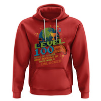 100th Day Of School Hoodie Level 100 Days Have Been Out Of This World Unlocked Gamer Outer Space - Wonder Print Shop