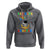 100th Day Of School Hoodie 100 Days Smarter Funny Astronaut Space Balloon - Wonder Print Shop