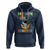 100th Day Of School Hoodie 100 Days Smarter Funny Astronaut Space Balloon - Wonder Print Shop