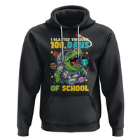 100th Day Of School Hoodie I Blasted Through 100 Days Dinosaur Astronaut - Wonder Print Shop
