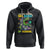 100th Day Of School Hoodie I Blasted Through 100 Days Dinosaur Astronaut - Wonder Print Shop