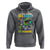 100th Day Of School Hoodie I Blasted Through 100 Days Dinosaur Astronaut - Wonder Print Shop