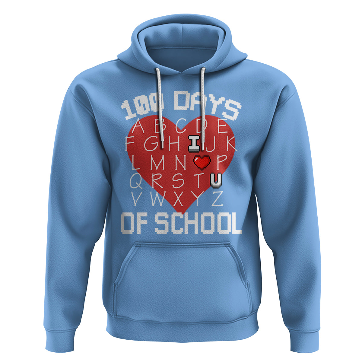 100 Days Of School Alphabet Love Hoodie - Wonder Print Shop