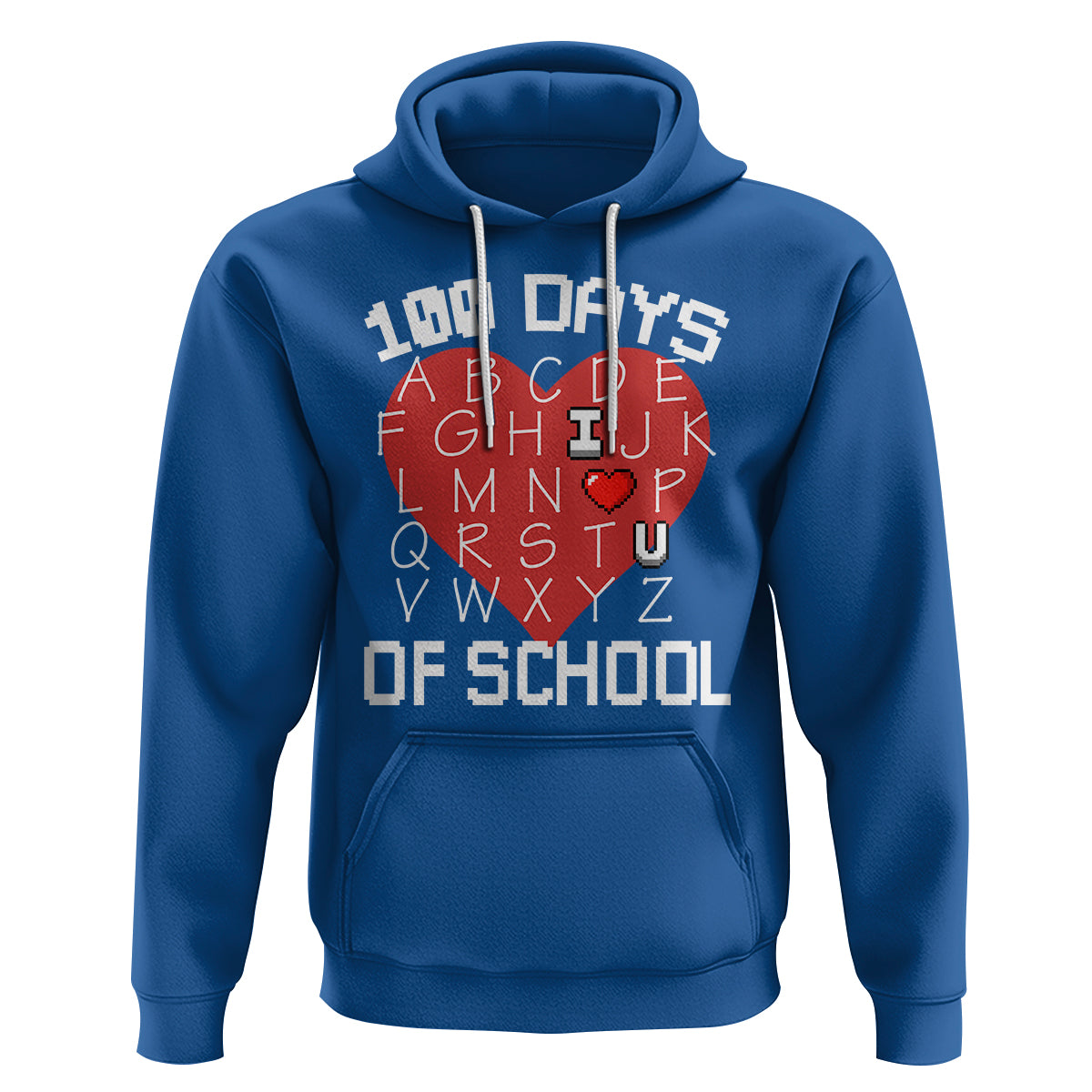 100 Days Of School Alphabet Love Hoodie - Wonder Print Shop